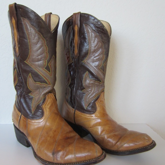 Coyote Joe Boots Brown Leather Pointed Toe Men's - Picture 2 of 11